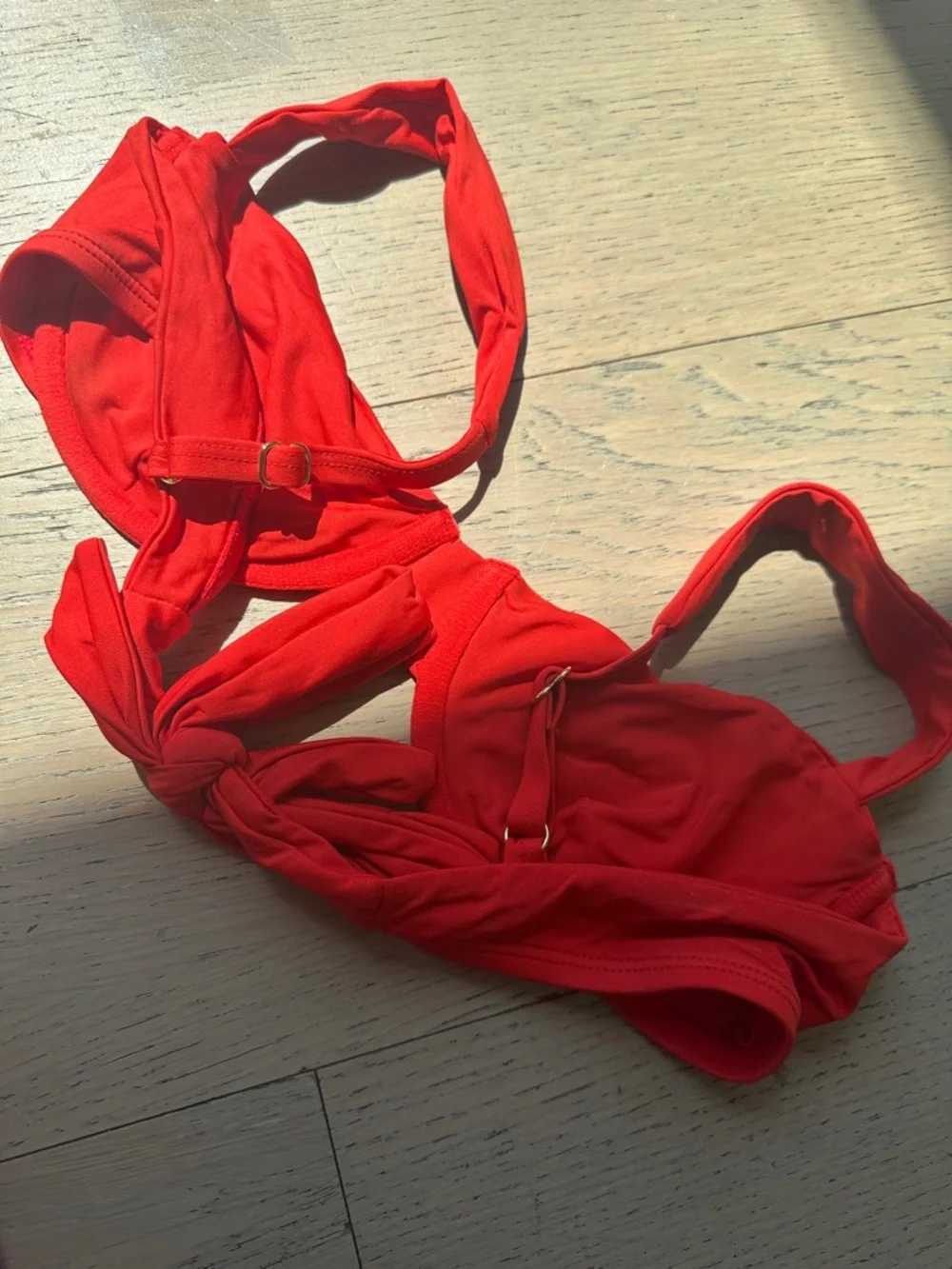 Monday Swimwear Red Underwire Bikini Set
